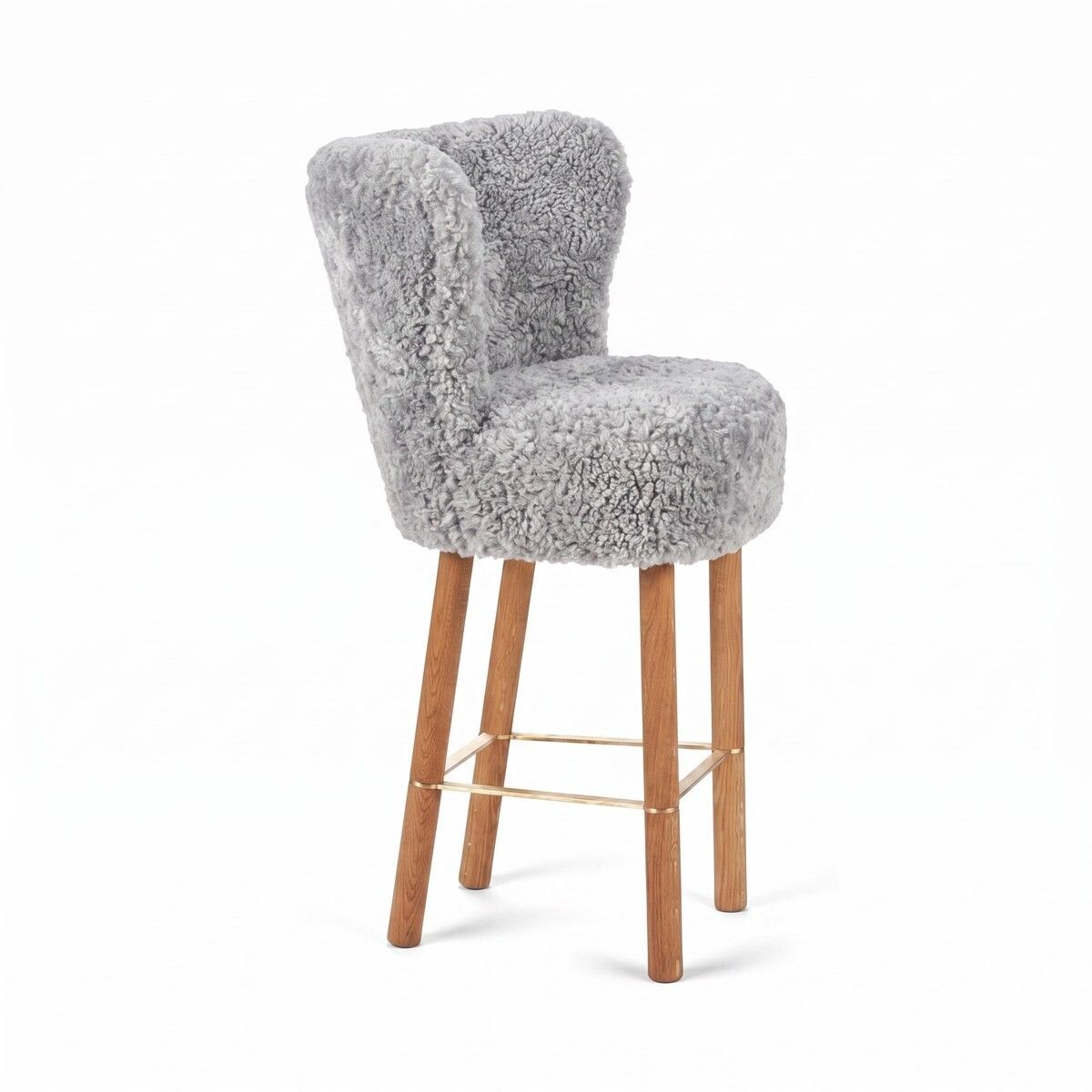 Tabouret de bar Emilia Gris Léger
