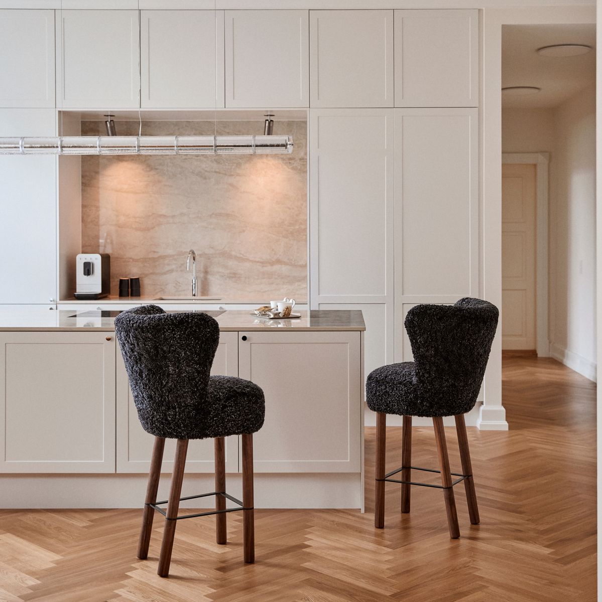 Tabouret de bar Emilia Anthracite