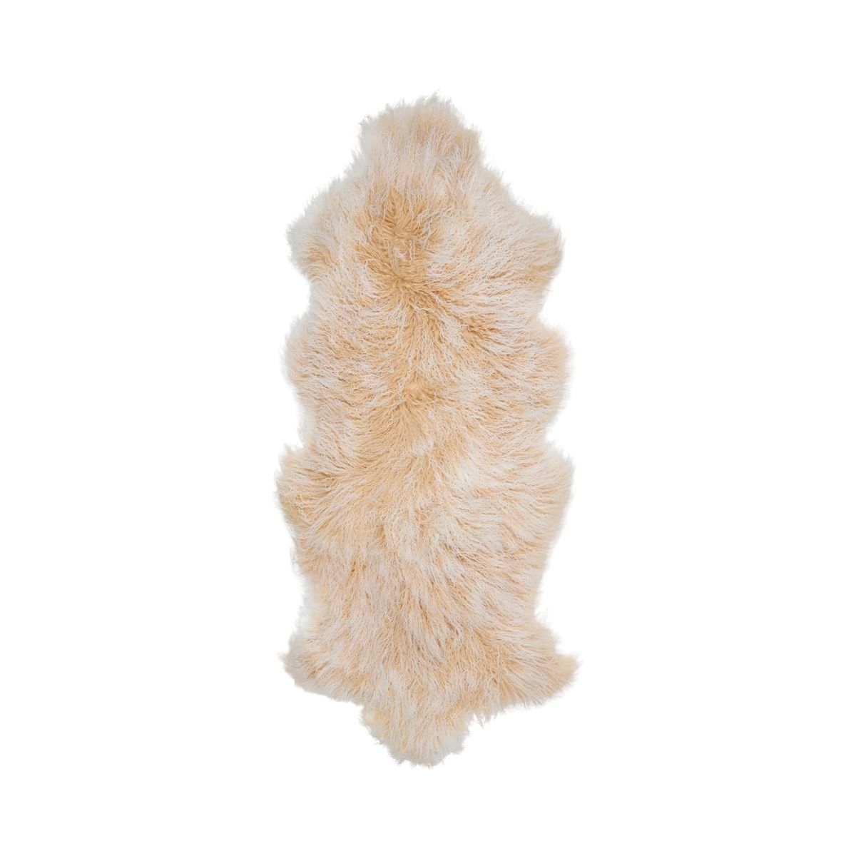 Peau de mouton bouclée 135x50 cm Lever de soleil arctique