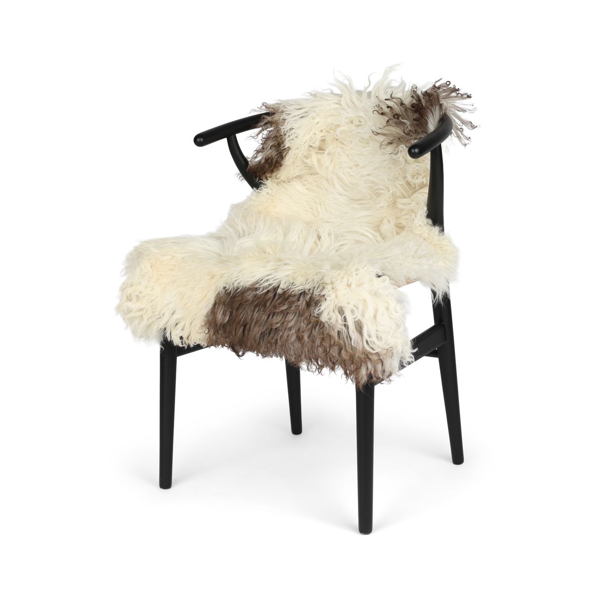 Peau de mouton bouclée 90 cm