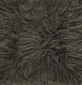 Dessus de siège premium | Laine longue | Nouvelle-Zélande | Ø34 cm Vert Haie