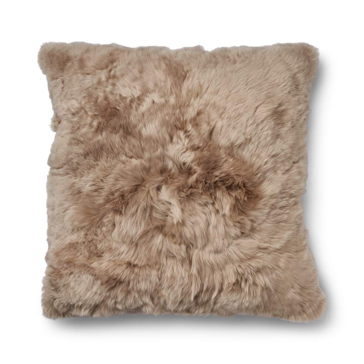 Coussin en alpaga Taupe