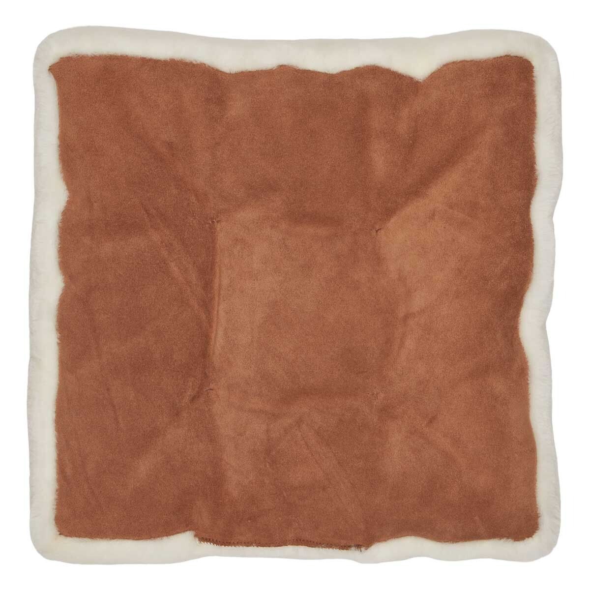 Dessus de siège en peau de mouton | Laine longue | Zéro déchet Blanc