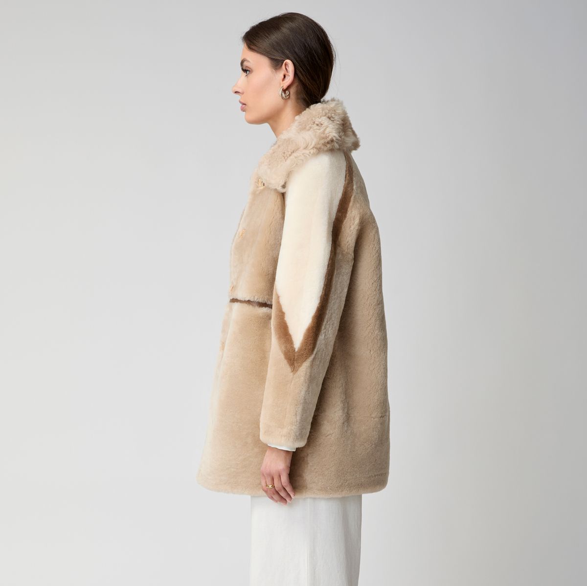 Veste Anika Beige/Marron
