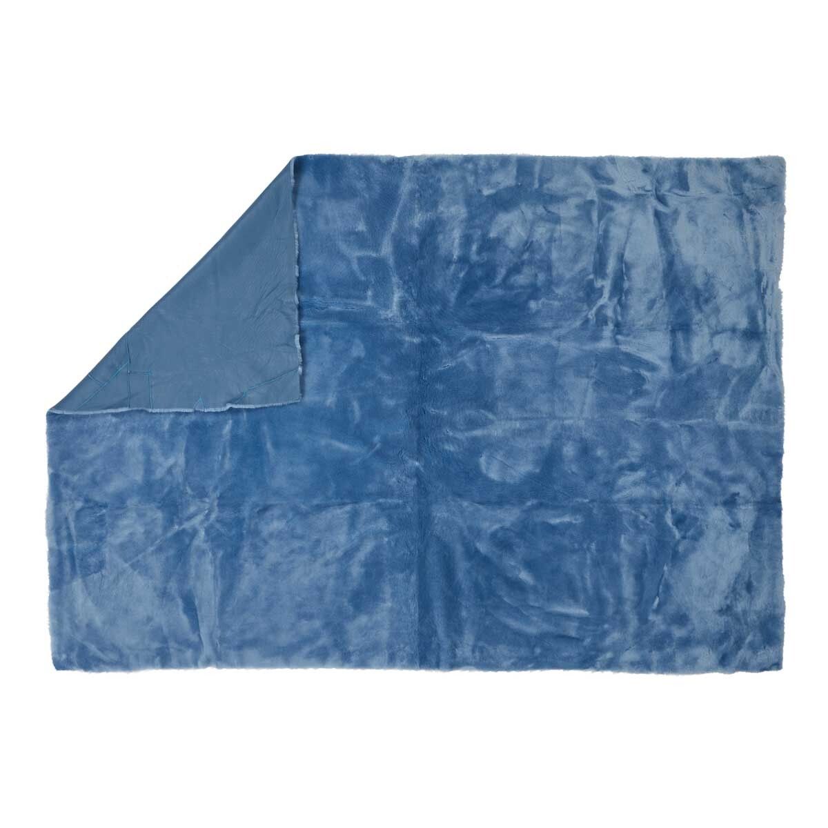 Jeté en peau de mouton double face à laine courte | 140 × 200 cm