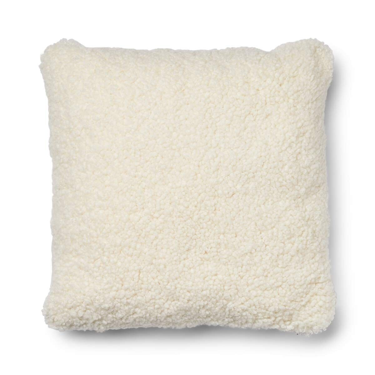 Coussin une face Avoine-Beige/Ivoire