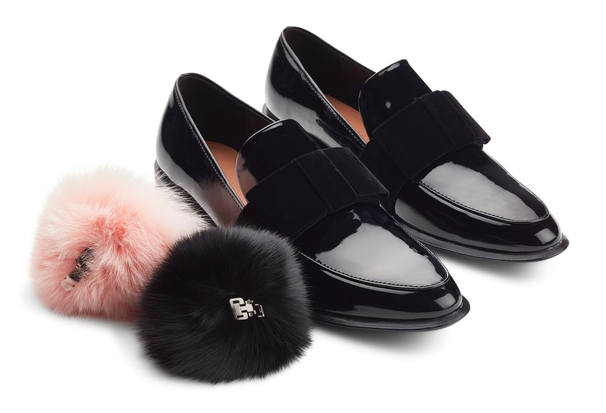 Clip Pompon pour chaussures Rose