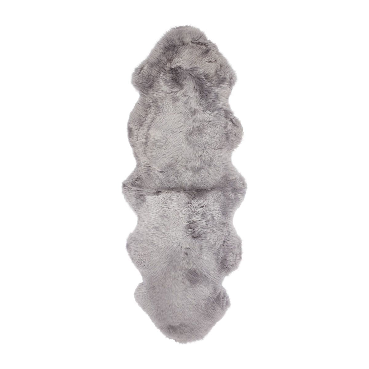 Peau de mouton de Nouvelle-Zélande à laine longue 180 cm Gris Léger