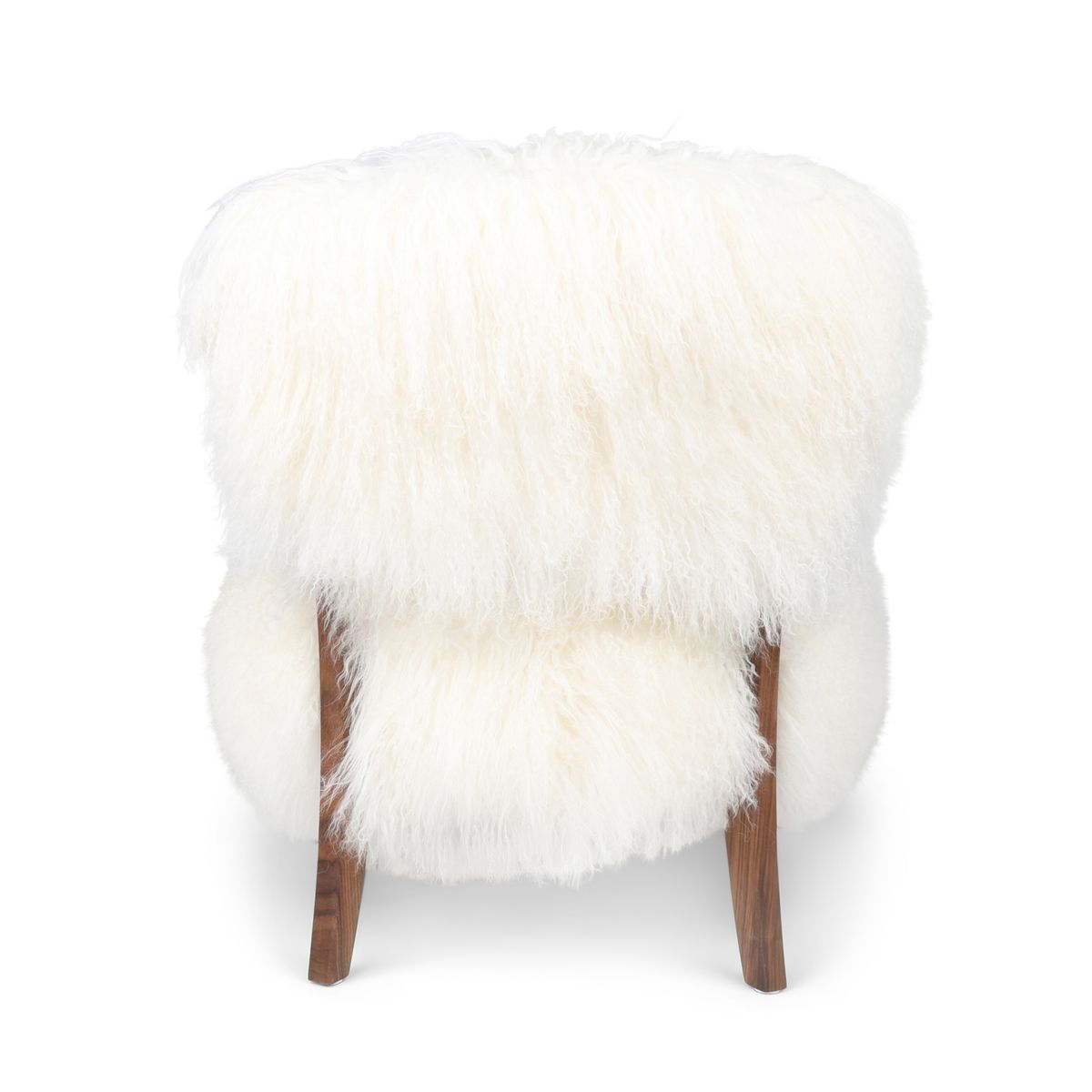 Fauteuil Lina | Peau de Mouton Tibétaine | À Laine Longue Ivoire