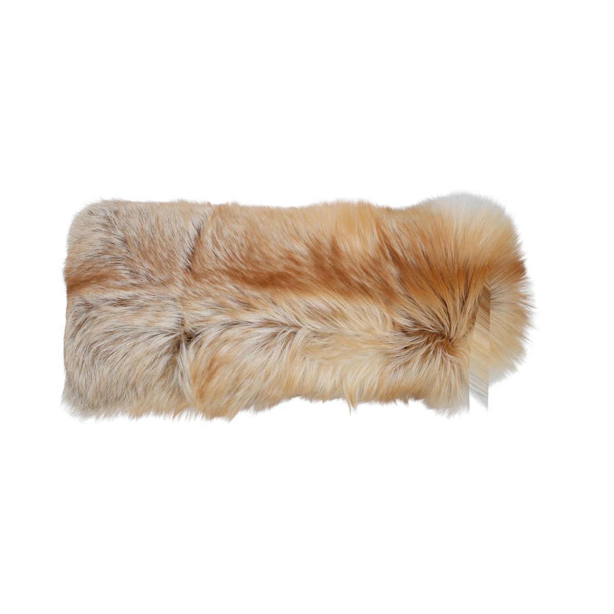 Coussin Premium en Renard | Dos en Cachemire | Norvège | Or Clair | 30x70 cm Or clair