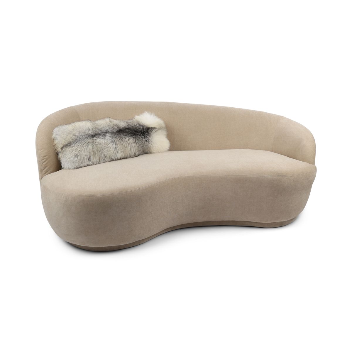 Coussin Premium en Renard | Dos en Cachemire | Norvège | Renard Platine | 30x80 cm