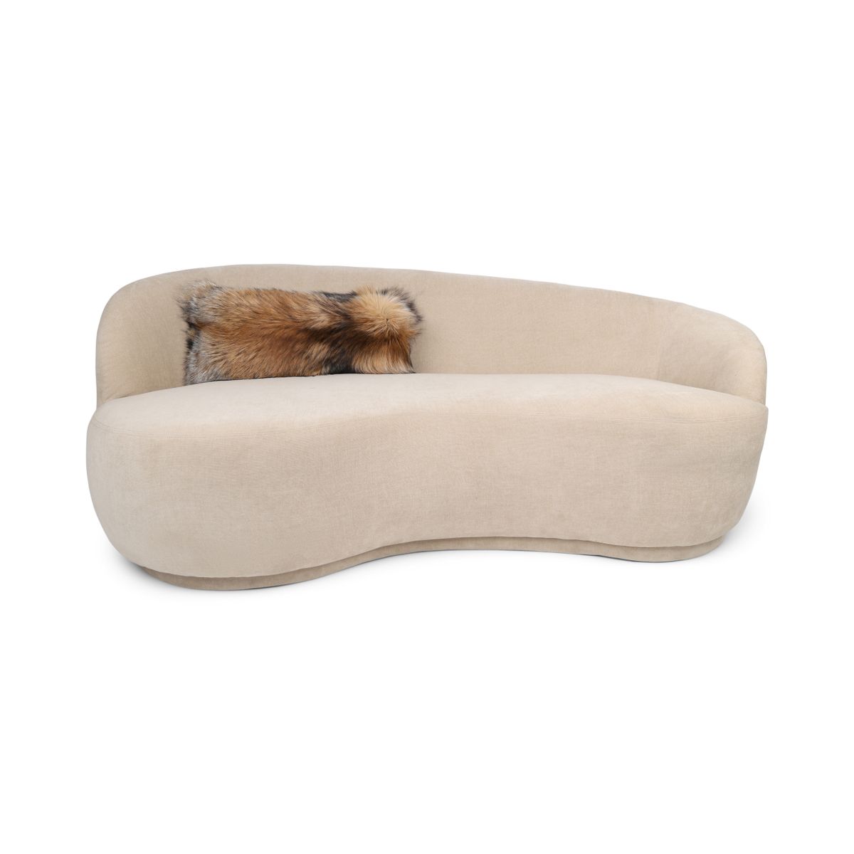 Coussin Premium en Renard | Dos en Cachemire | Norvège | Croix Dorée | 25x75 cm