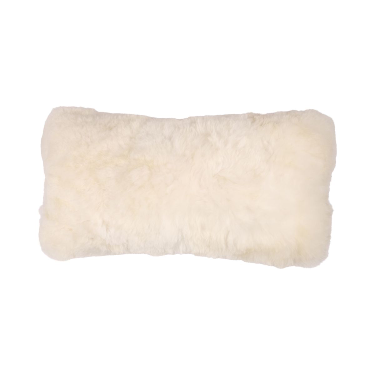 Coussin en alpaga Blanc