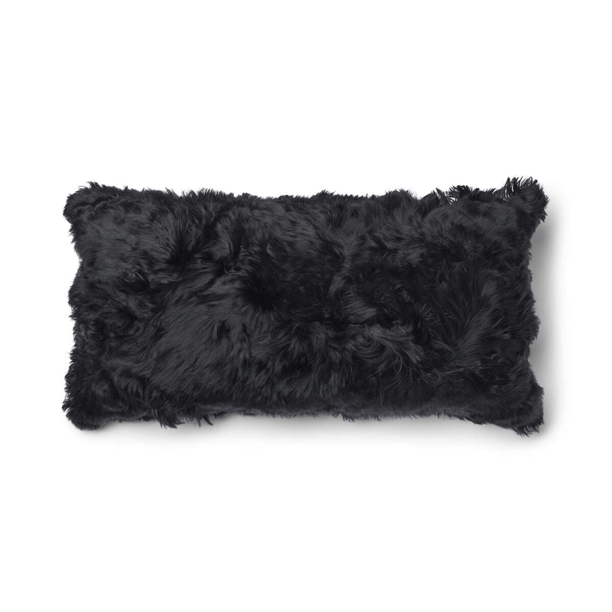 Coussin en alpaga Noir