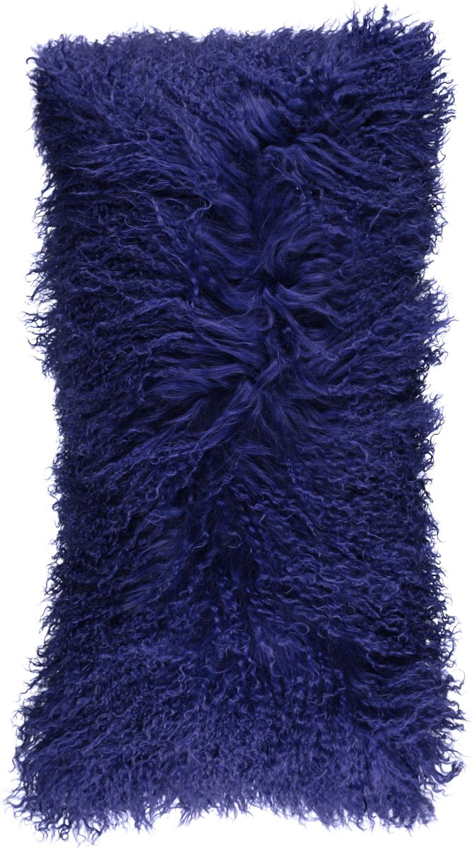 Coussin bouclé Bleu Marine