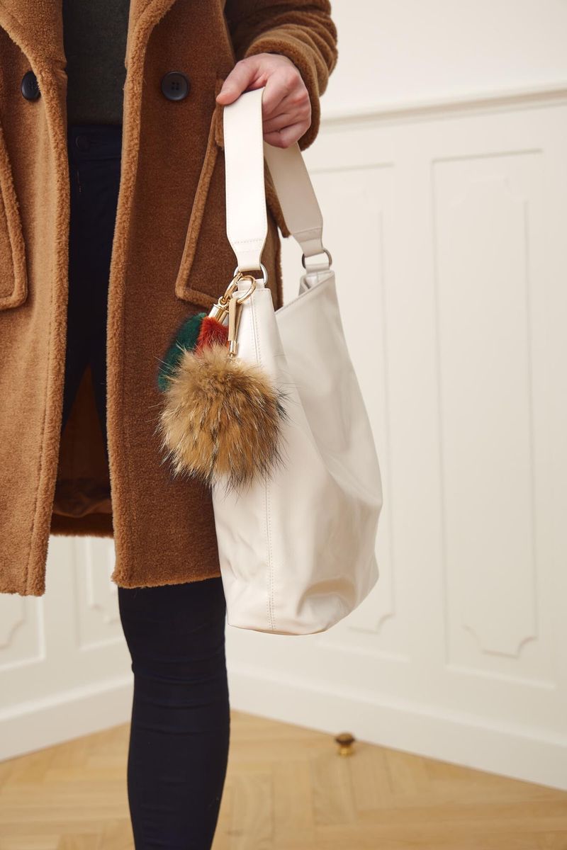 Porte-clés Isabella Deux Kaki/Marbre d'automne