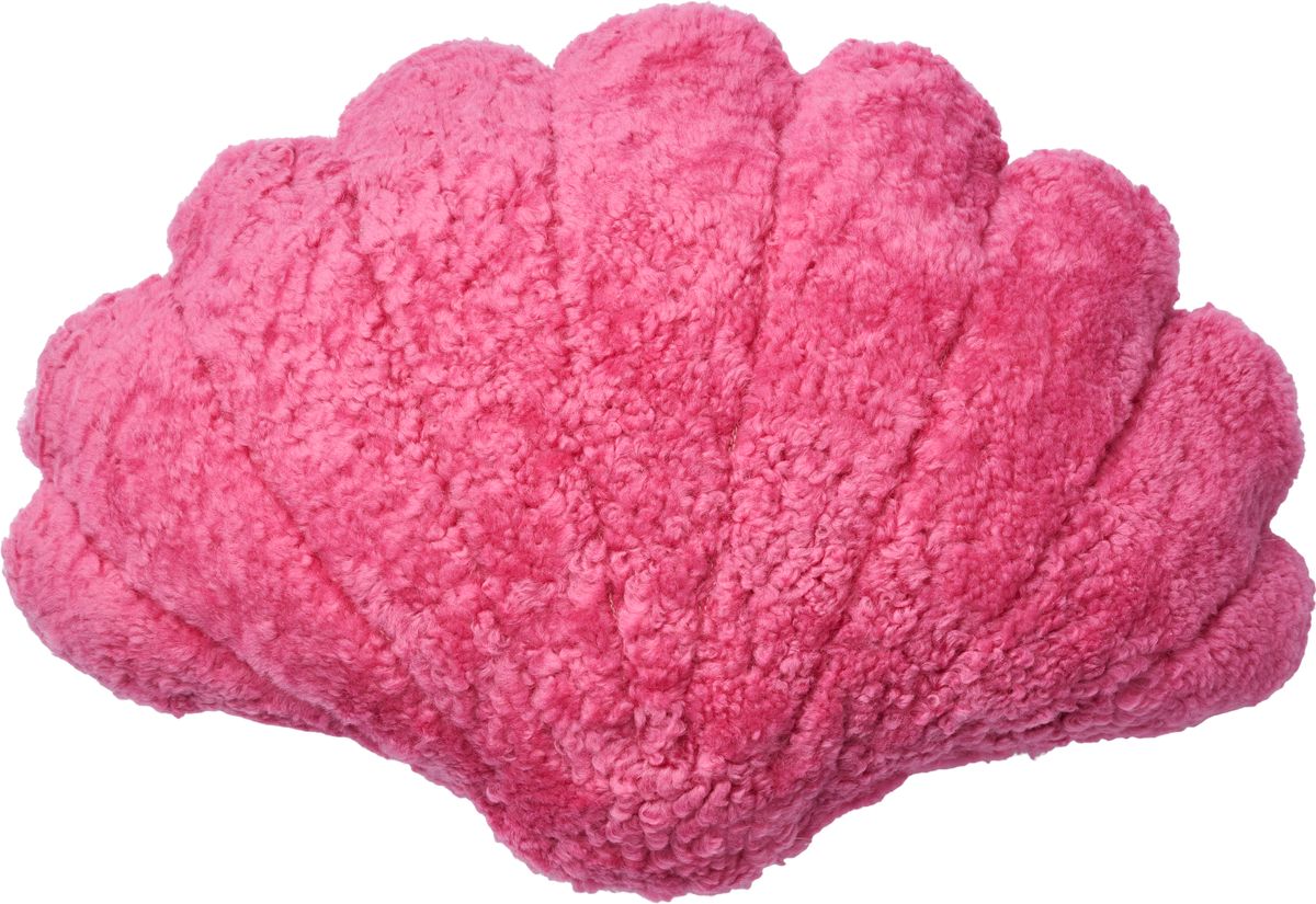 Coussin en forme de coquille Rose Léger