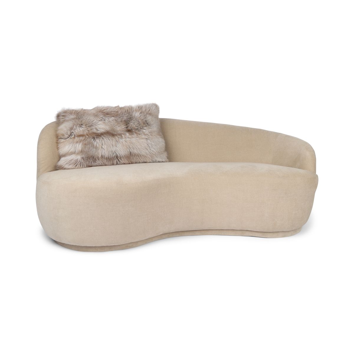 Coussin Premium en Renard | Dos en Cachemire | Norvège | Latte | 54x76 cm
