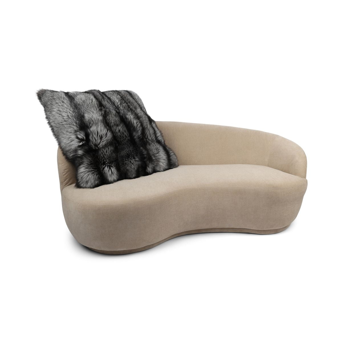 Coussin Premium en Renard | Doublure en Cachemire | Norvège | Renard Argenté | 80x80 cm