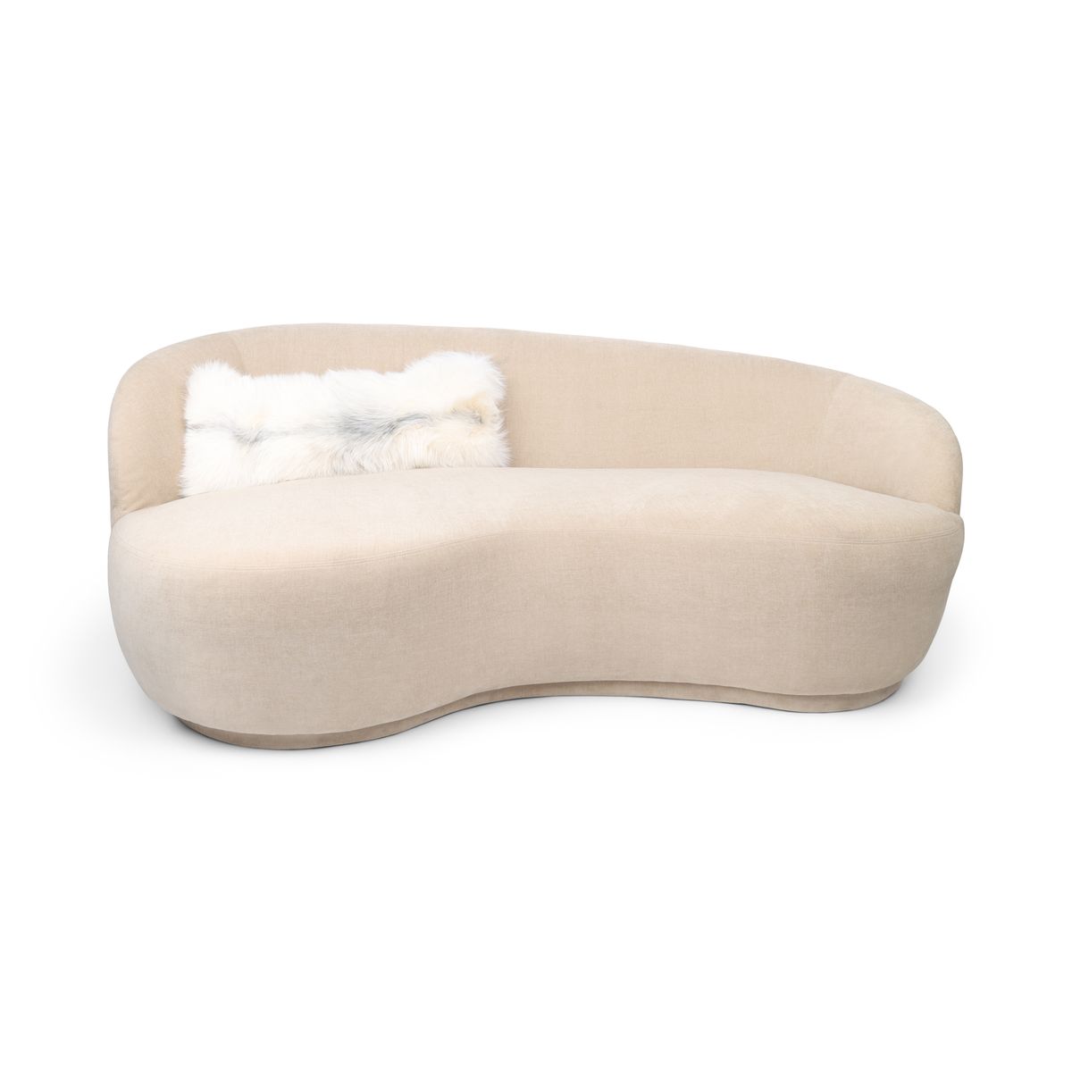 Coussin Premium en Renard | Dos en Cachemire | Norvège | Renard Arctique Marbré | 30x75 cm