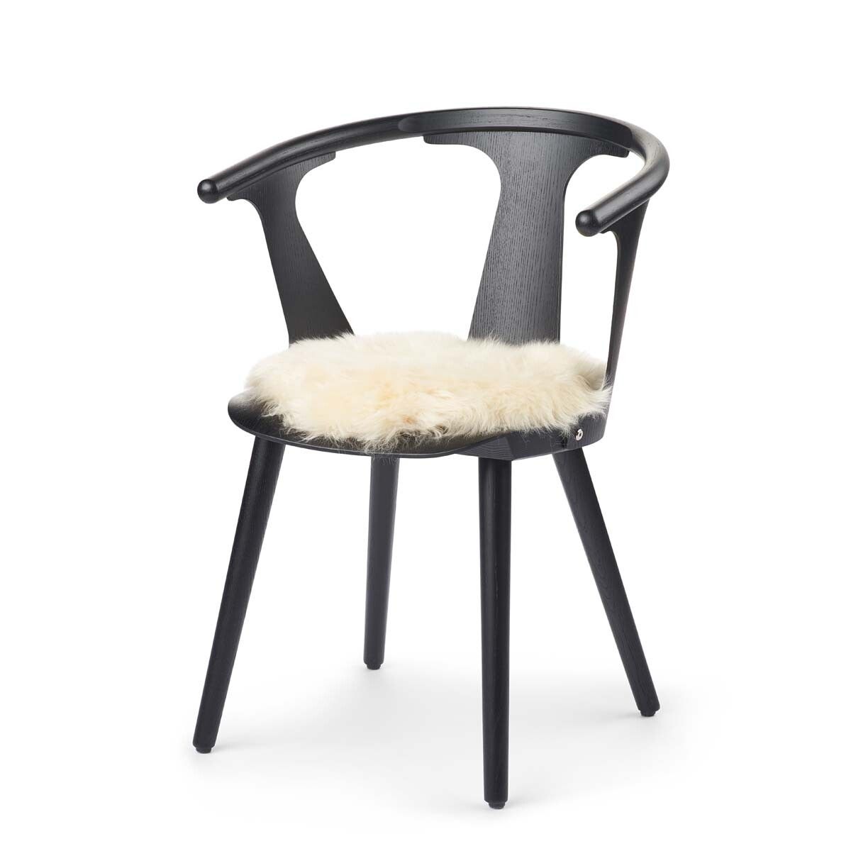 Dessus de siège en peau de mouton | Laine longue | Ø38 cm Miel Léger