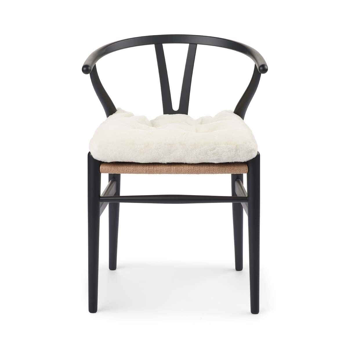 Dessus de siège en peau de mouton | Laine longue | Zéro déchet Blanc