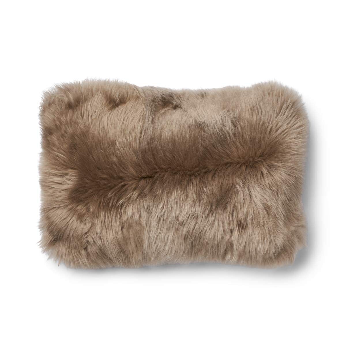 Coussin une face Cacao-Marron foncé/Taupe