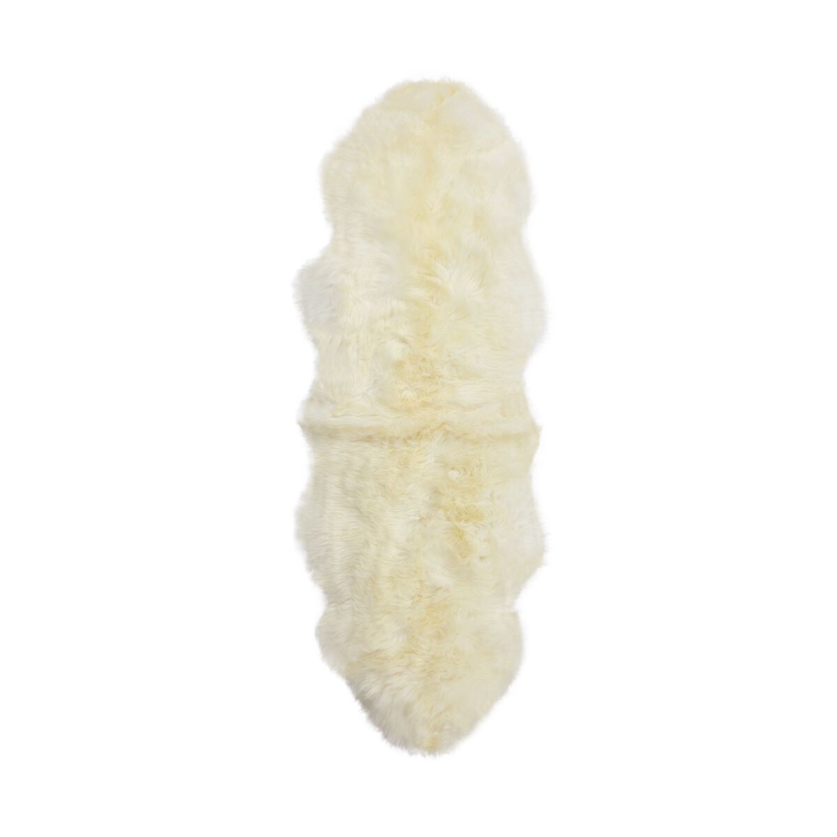 Peau de mouton de Nouvelle-Zélande à laine longue 180 cm Ivoire