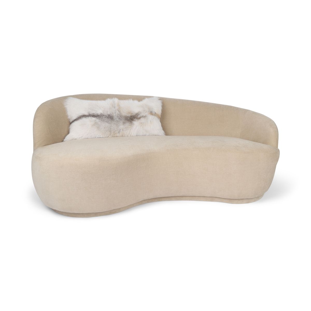 Coussin Premium en Renard | Dos en Cachemire | Norvège | Arctic Marble | 35x70 cm