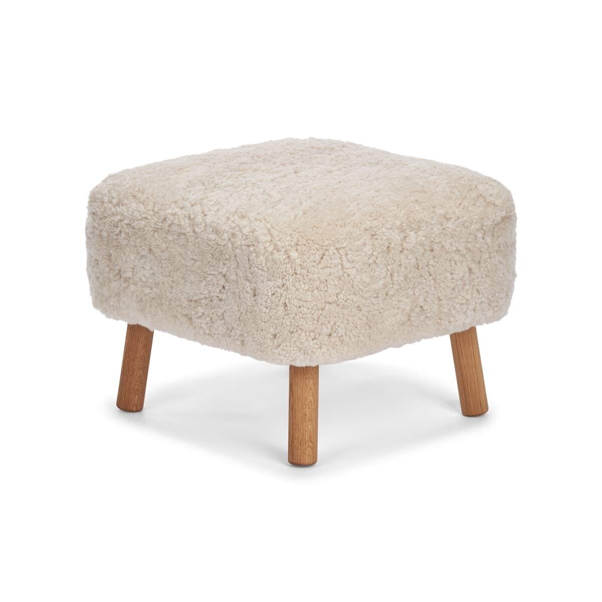 Repose-pieds Emily | Peau de mouton  | Laine courte