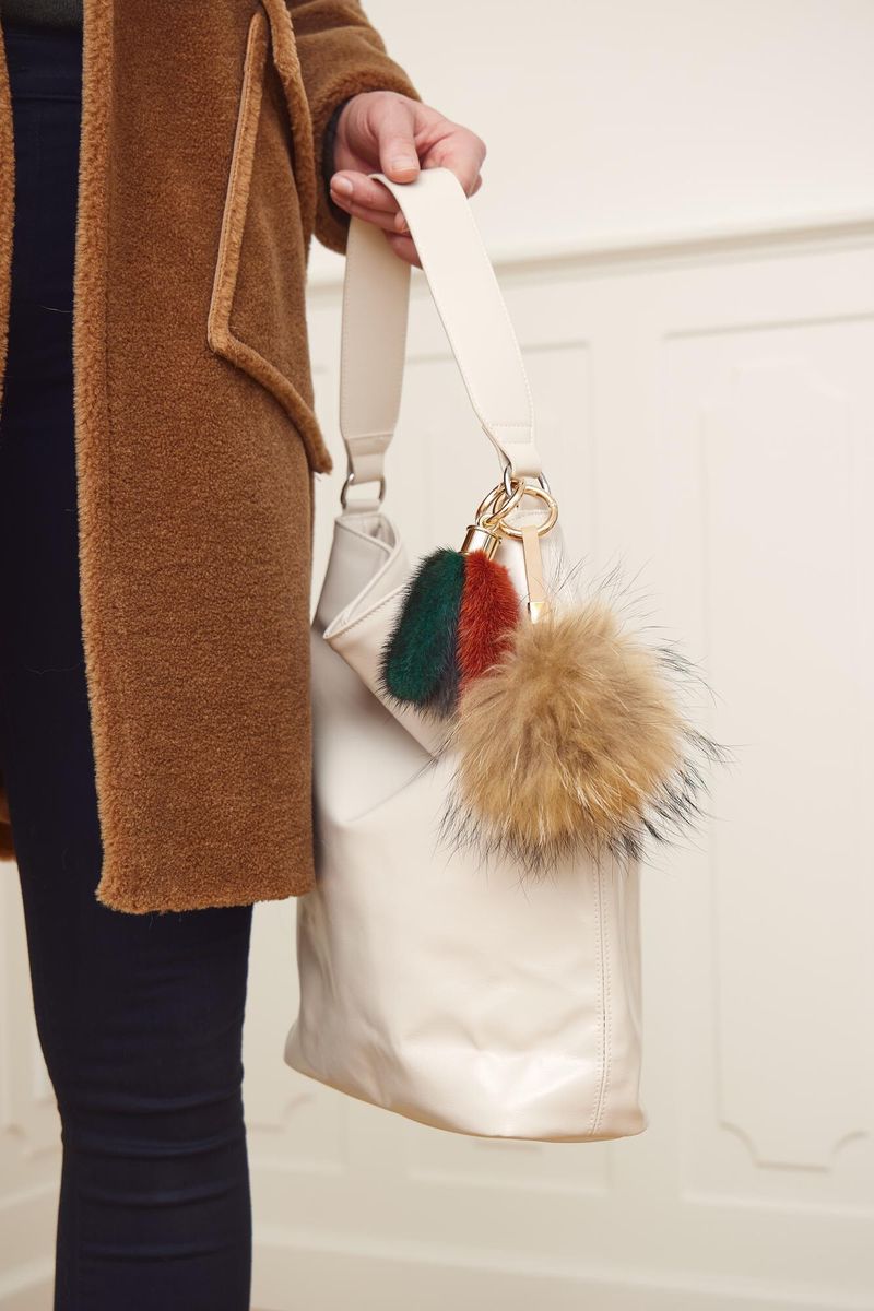 Porte-clés Isabella Deux Kaki/Marbre d'automne