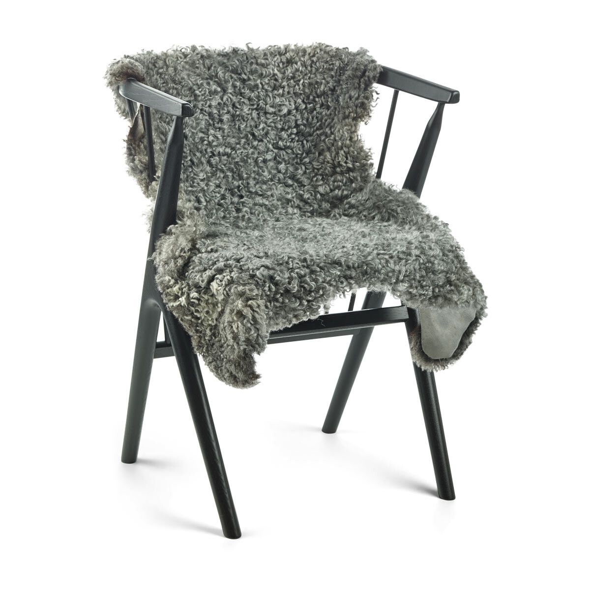Peau de mouton gotlandaise | Laine courte bouclée 90–100 cm