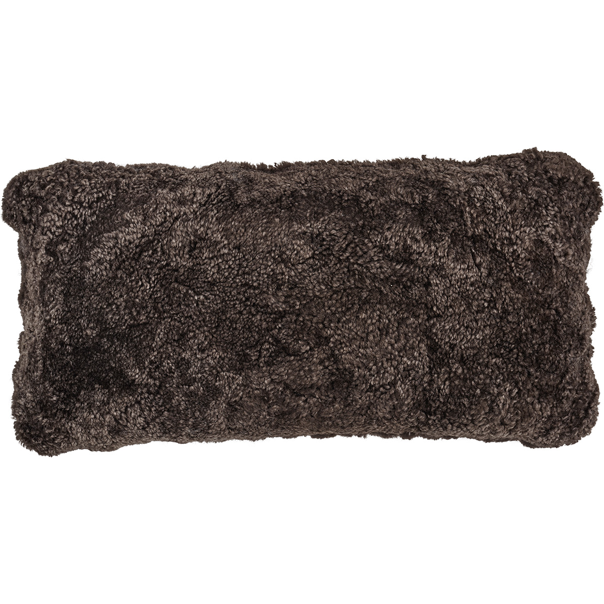 Coussin en laine courte de mouton Cappuccino