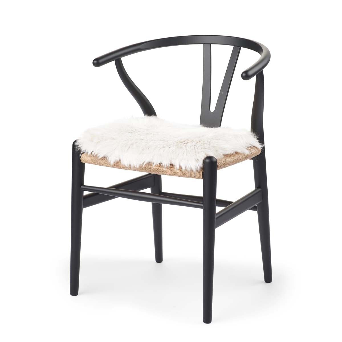 Calf Leather Seat Cover | Ø38 cm Ivoire