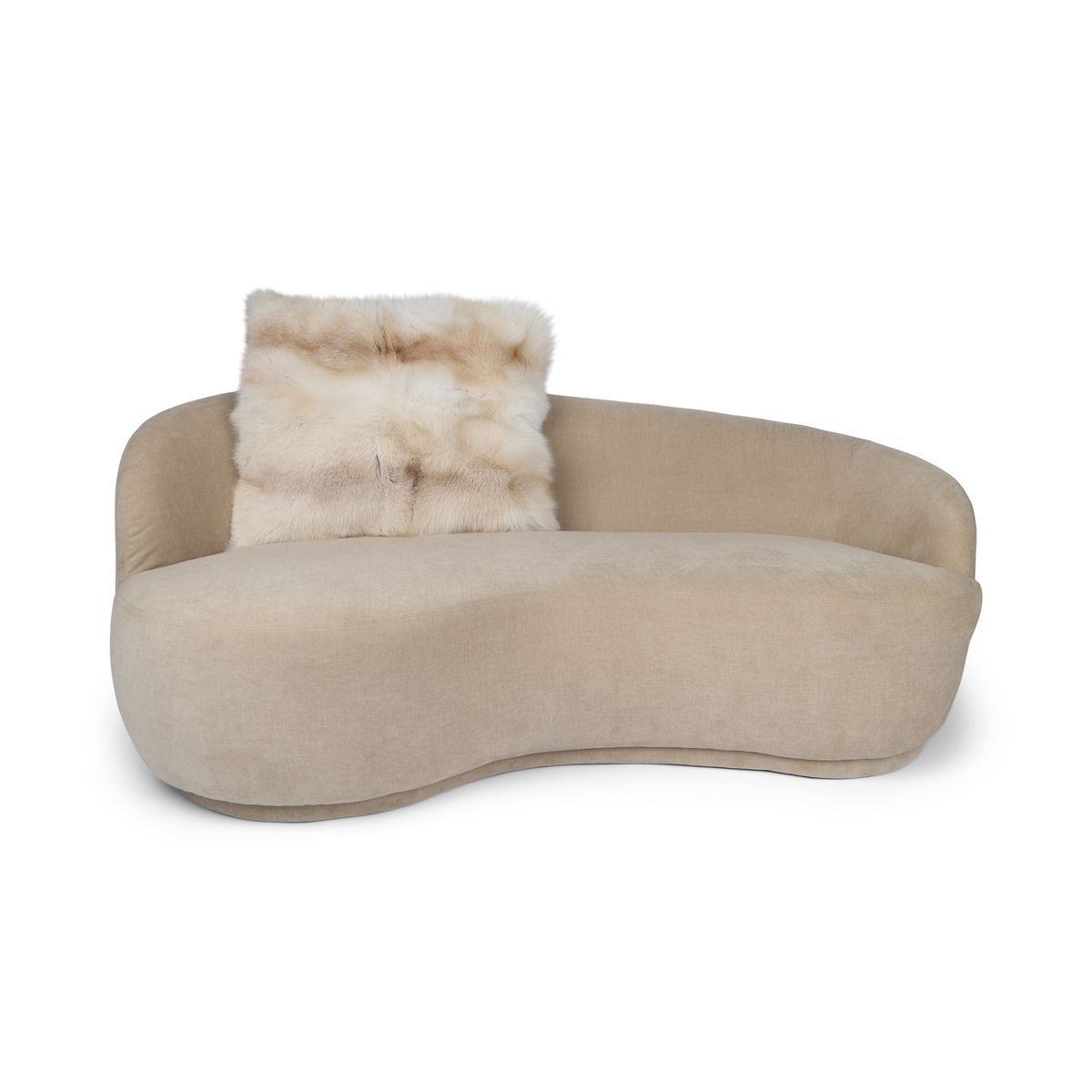 Coussin Premium en Renard | Dos en Cachemire | Norvège | Or Clair | 65x65 cm