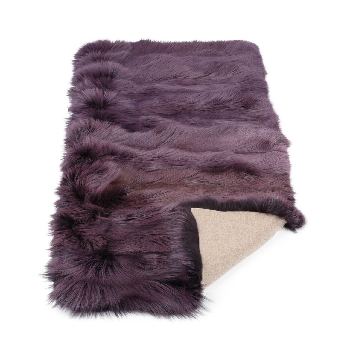 Plaid Premium Fox | Support Cachemire | Violet | 150x70 cm