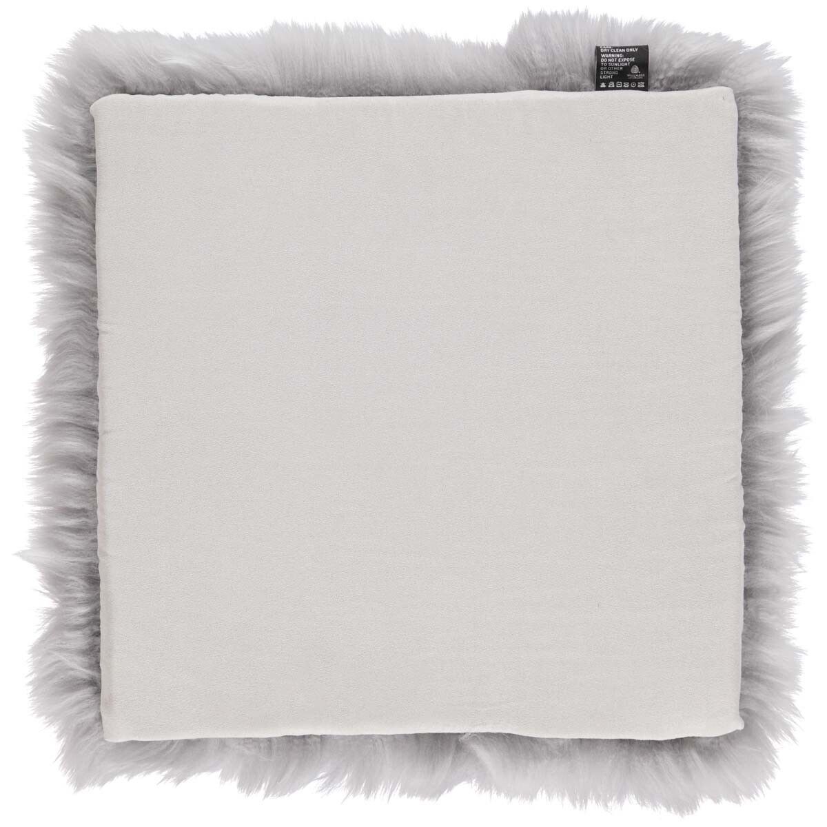 Calf Leather Seat Cover | Ø38 cm Gris Léger