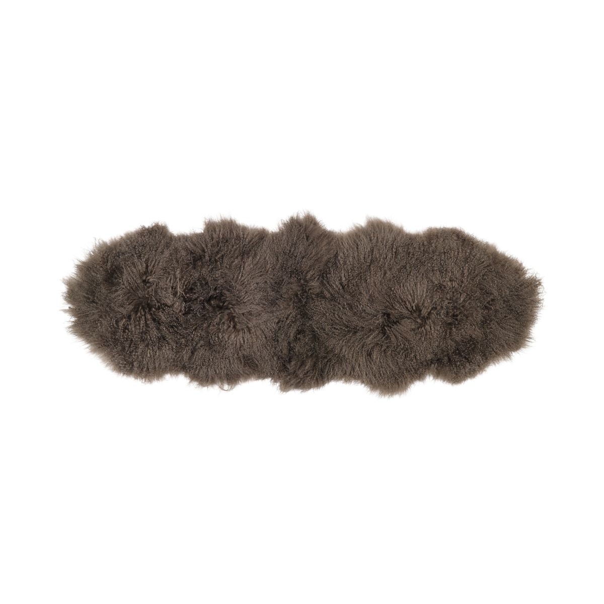 Peau de mouton tibétaine double | 150 × 55 cm Taupe