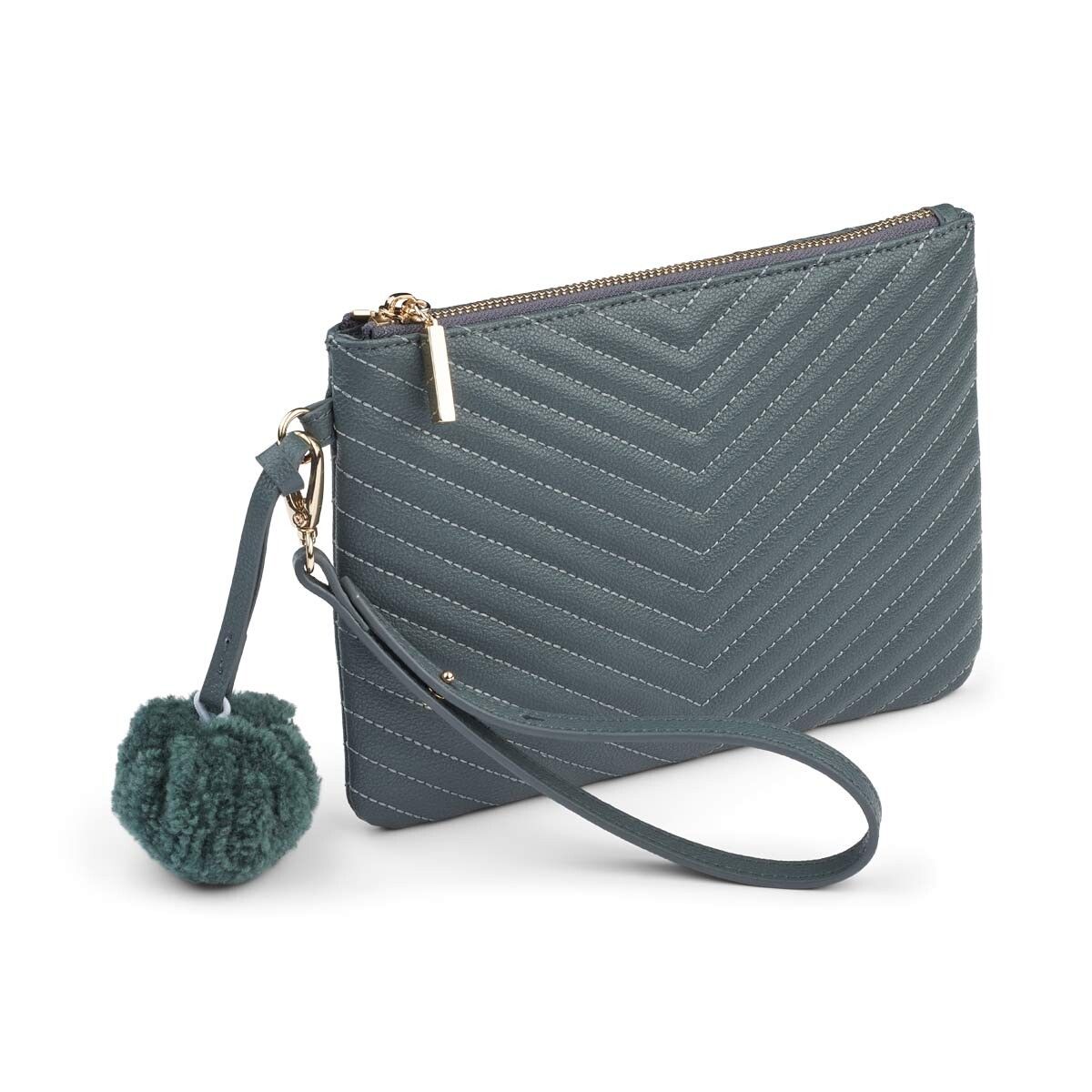 Pochette Helene Bleu/Gris