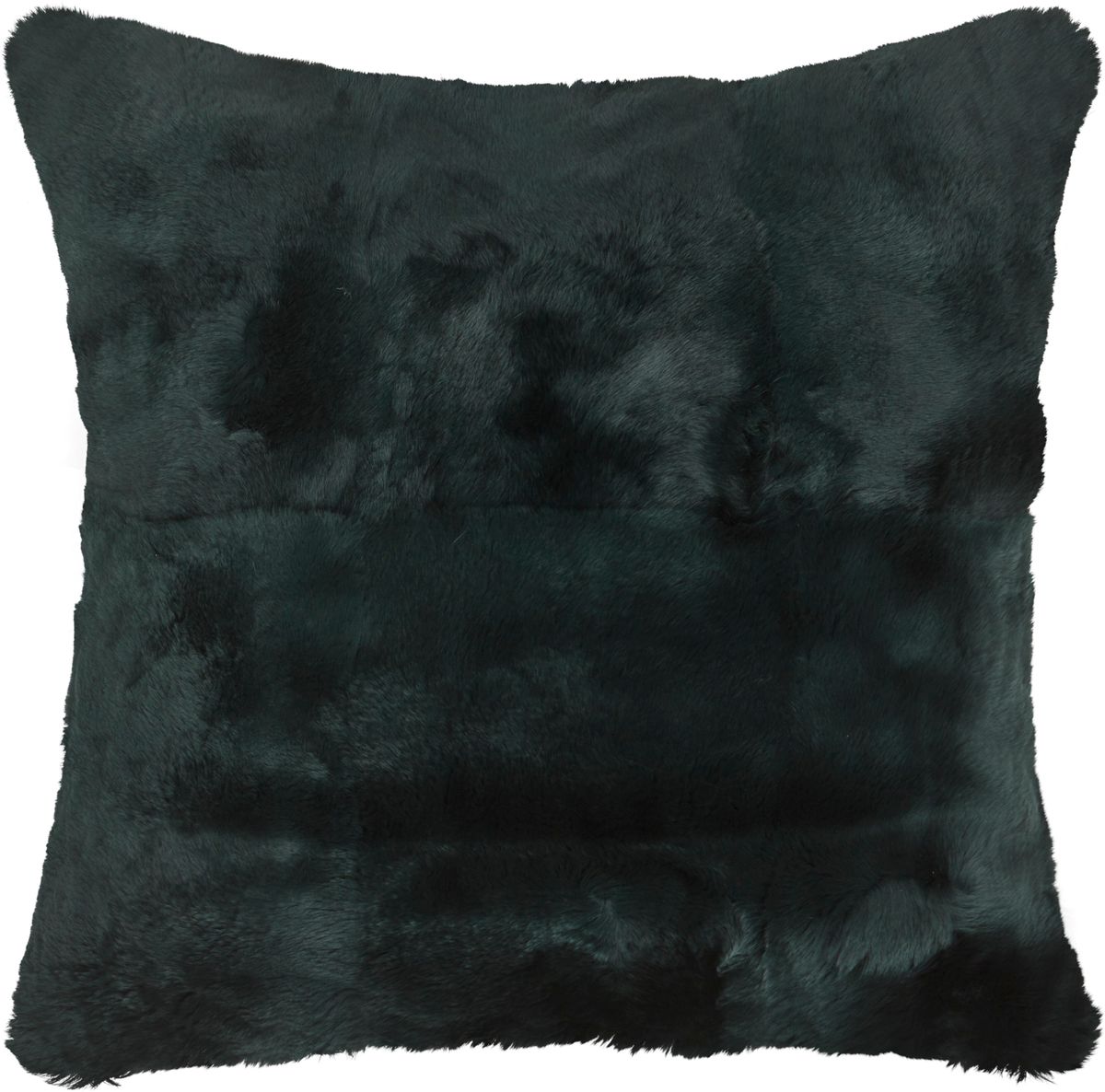 Coussin en lapin Rex et cachemire Vert Antique